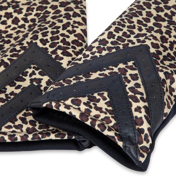 Women's Leopard - Smartdri Spandex Gloves Warm Fleece Lined Chevron Touchscreen - Picture 2 of 6